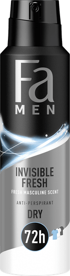 Fa Men Xtreme deodorant, Invisible Fresh, 150 ml