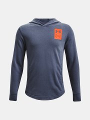 Under Armour Pulover UA Rival Terry Hoodie-BLU S
