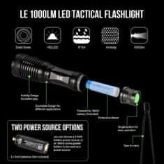 Lepro 10W LED akumulatorska svetilka 1000lm CREE T6 XM-L2