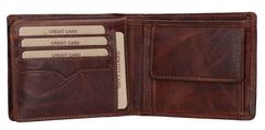 Lagen Moška usnjena denarnica 6537 BRN