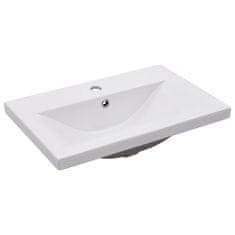 Vidaxl Vgradni umivalnik 61x39,5x18,5 cm keramičen bel
