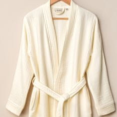 Denizli Concept Kopalni plašč KIMONO kremna barva, L-XL