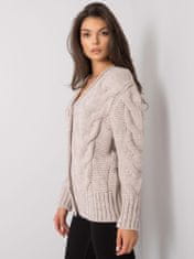 RUE PARIS Klasičen ženski pulover Ketevan bež Universal