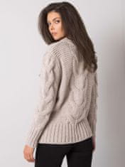 RUE PARIS Klasičen ženski pulover Ketevan bež Universal