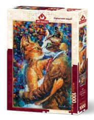 Art puzzle Puzzle Ljubezenski ples mačk 1000 kosov