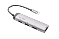 Verbatim USB-C Multiport hub adapter, 4 x USB 3.2 Gen 1