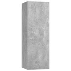 Vidaxl TV omarica betonsko siva 30,5x30x90 cm iverna plošča
