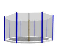Aga Zaščitna mreža 366 cm za 8 palic Črna mreža / Modra