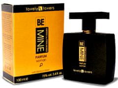 Lovely Lovers Be Mine Intenzivni Premium ženski parfum s feromonima bergamotka črni ribez da na nasprotni spol sandalovina 100 ml bemine