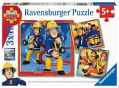 Ravensburger Puzzle Fireman Sam: Into Action! 3x49 kosov