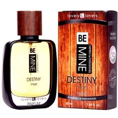Lovely Lovers Be mine Destiny Man Premium intenzivni feromonmi feromóny parfum s feromonima moško žafran cedra formula IL-Molecules 50ml