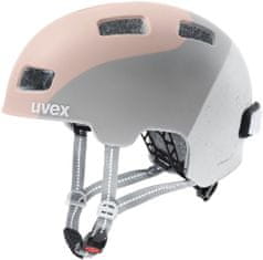Uvex CITY 4 kolesarska čelada, 55-58, bela-siva-roza