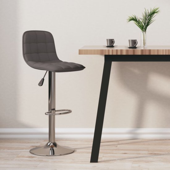 Greatstore Barski stolček taupe blago