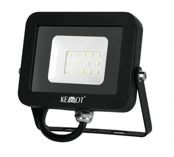 Kemot Reflektor LED zelo tanek, 10W/900Lm, 4000K, IP65, črni