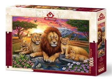 Art puzzle Puzzle Levja družina 1000 kosov