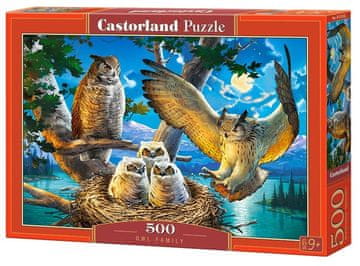 Castorland Puzzle Owl družina 500 kosov