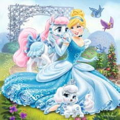 Ravensburger Puzzle Disneyjeve princeske in njihovi ljubljenčki 3x49 kosov