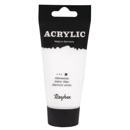 Rayher.	 Akrilna barva Artists , titanium bela, 75ml
