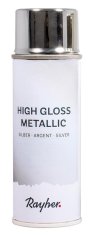 Rayher.	 Sprej Metallic gloss, srebrn, 200ml