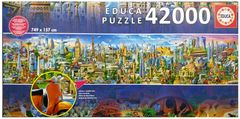 Educa Puzzle Okoli sveta 42000 kosov