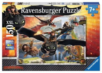 Ravensburger Sestavljanka Kako izuriti svojega zmaja: Dobri zmaji XXL 150 kosov