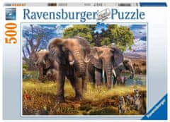 Ravensburger Puzzle Herd of Elephants 500 kosov