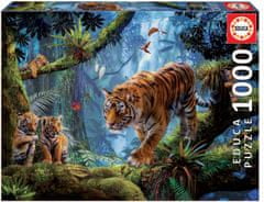 Educa Puzzle Tigri na drevesu 1000 kosov