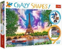 Trefl Crazy Shapes sestavljanka Nebo nad Parizom 600 kosov