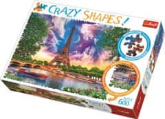 Trefl Crazy Shapes sestavljanka Nebo nad Parizom 600 kosov
