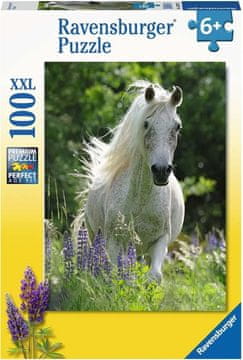 Ravensburger Puzzle Beli žrebec XXL 100 kosov