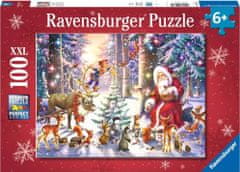 Ravensburger Puzzle Božič v gozdu XXL 100 kosov