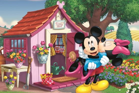 Trefl Puzzle Mickey in Minnie na vrtu 60 kosov