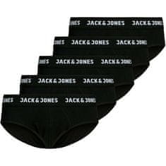 Jack&Jones 5 PAKET - moške hlačke JACSOLID 12175102 Black (Velikost S)