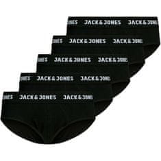 Jack&Jones 5 PAKET - moške hlačke JACSOLID 12175102 Black (Velikost M)