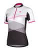 ženska kolesarska majica Liv, bela/roza, XL