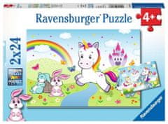 Ravensburger Puzzle Pravljični samorog 2x24 kosov
