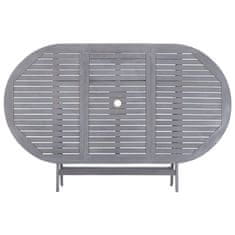 Vidaxl Zložljiva vrtna miza 160x85x75 cm trden akacijev les