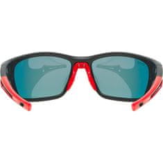 Uvex SPORTSTYLE 232 P BLACK MAT RED / POLAVISION MIRROR RED (CAT. 3)