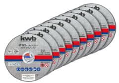 KWB 10-delni set OPP tankih rezalnih plošč, 125x1.0 mm (49712022)