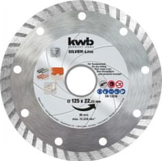 KWB 3-delni set diamantnih rezalnih plošč, 125 mm (49797085)