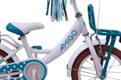 Amigo Dots 12 inčno dekliško kolo, belo