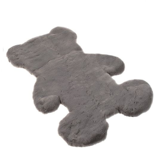 Chemex Preproga Od Plišane Medvedke Prijetne Mehkobe Fur Teddy Bear Siva