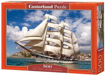 Castorland Puzzle Jadrnica zapušča pristanišče 500 kosov
