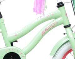 Amigo Flower 12 inčno dekliško kolo, zeleno