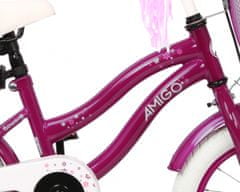 Amigo Flower 14 inčno dekliško kolo, vijolčno