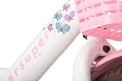 Supersuper Little Miss 18 inčno dekliško kolo, belo roza