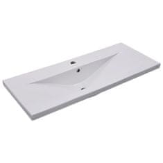 Vidaxl Vgradni umivalnik 101x39,5x18,5 cm keramičen bel
