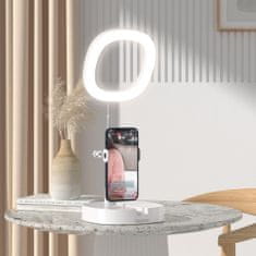 DUDAO F16 Selfie Ring krožka LED svetloba, belo