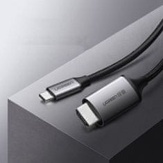 Ugreen MM142 kabel HDMI / USB-C 4K 1.5m, črna/siva