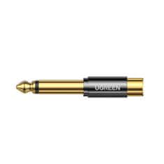 Ugreen AV169 adapter 6.35mm jack / RCA M/F, zlato